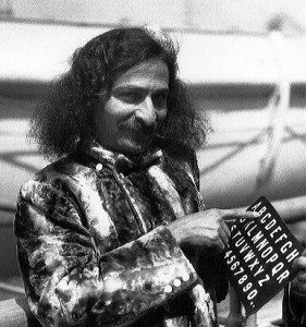 Baba with alphabet board 1930s